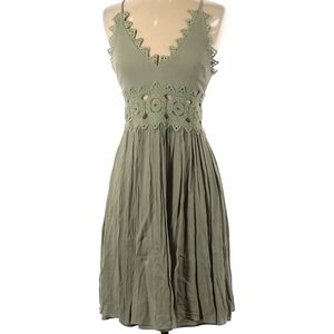 ❤ Lulu's Crochet Green Dress